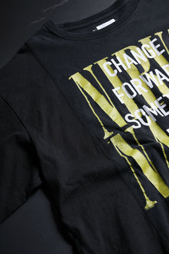 画像をギャラリービューアに読み込む, CHANGES VINTAGE REMAKE MULTI PANEL S/S TEE (BLACK #E)