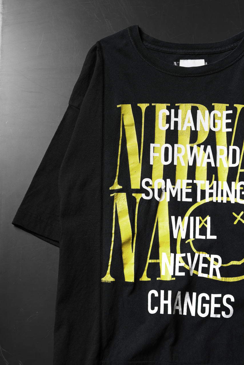 画像をギャラリービューアに読み込む, CHANGES VINTAGE REMAKE MULTI PANEL S/S TEE (BLACK #E)