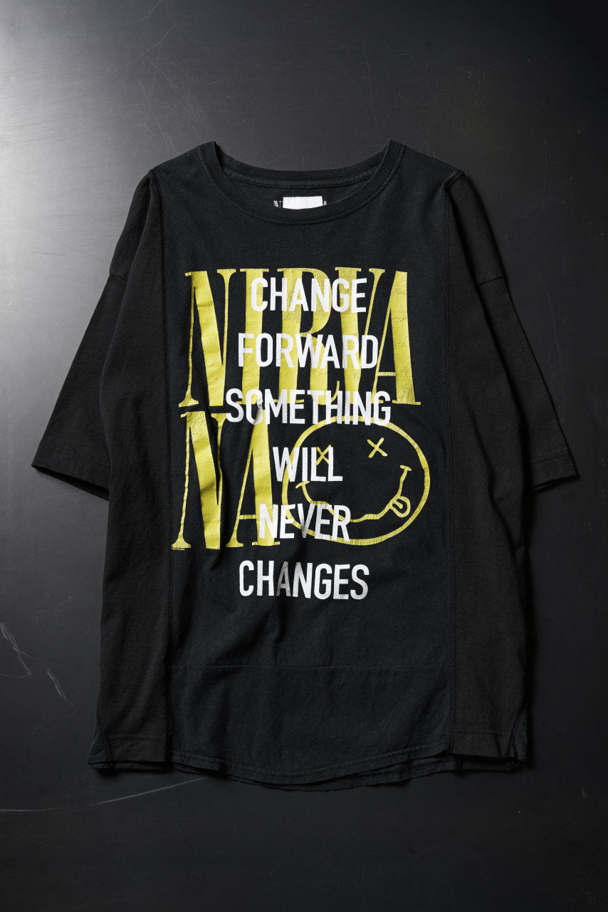 画像をギャラリービューアに読み込む, CHANGES VINTAGE REMAKE MULTI PANEL S/S TEE (BLACK #E)