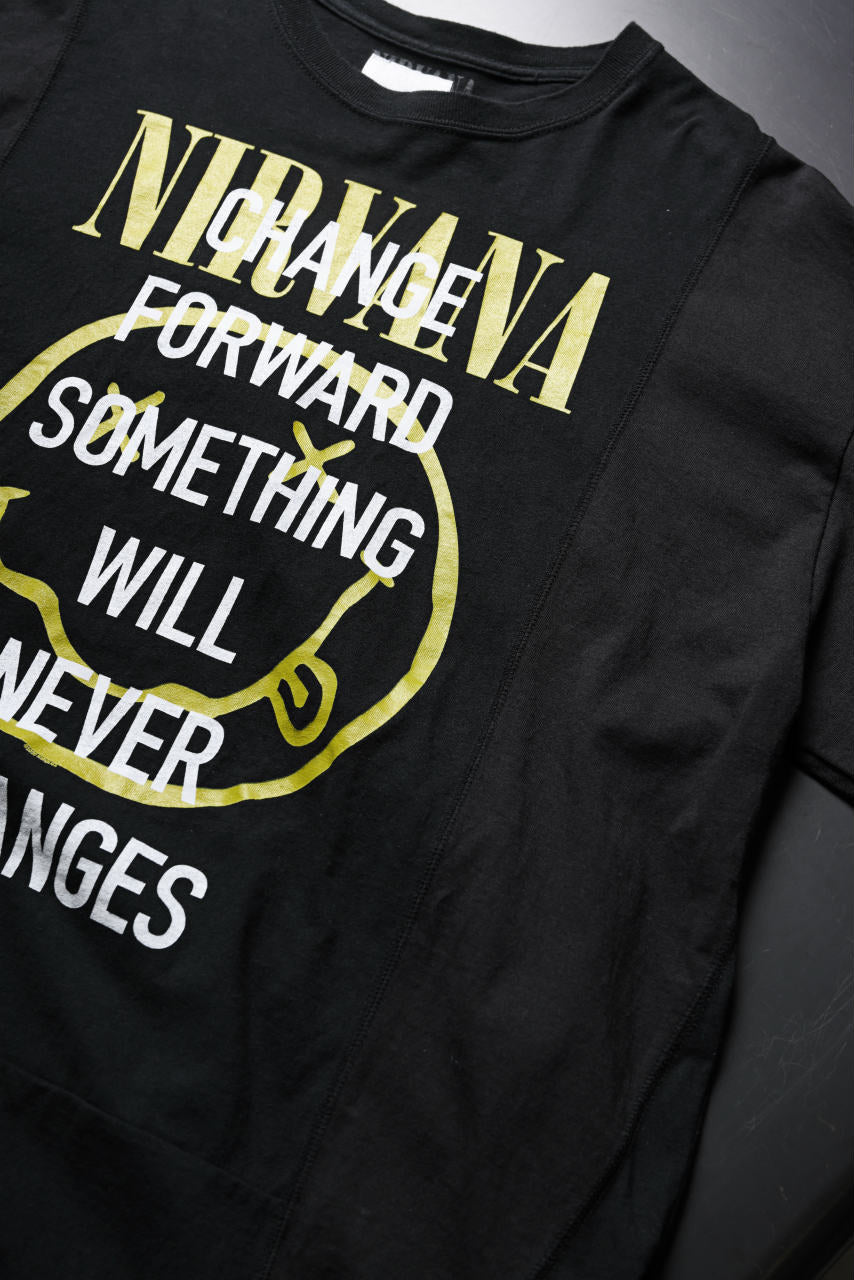 画像をギャラリービューアに読み込む, CHANGES VINTAGE REMAKE MULTI PANEL S/S TEE (BLACK #F)