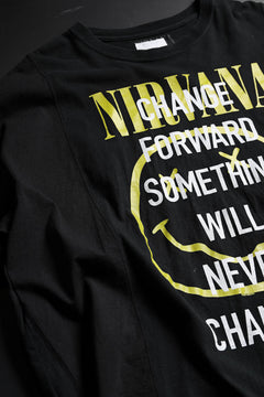 画像をギャラリービューアに読み込む, CHANGES VINTAGE REMAKE MULTI PANEL S/S TEE (BLACK #F)