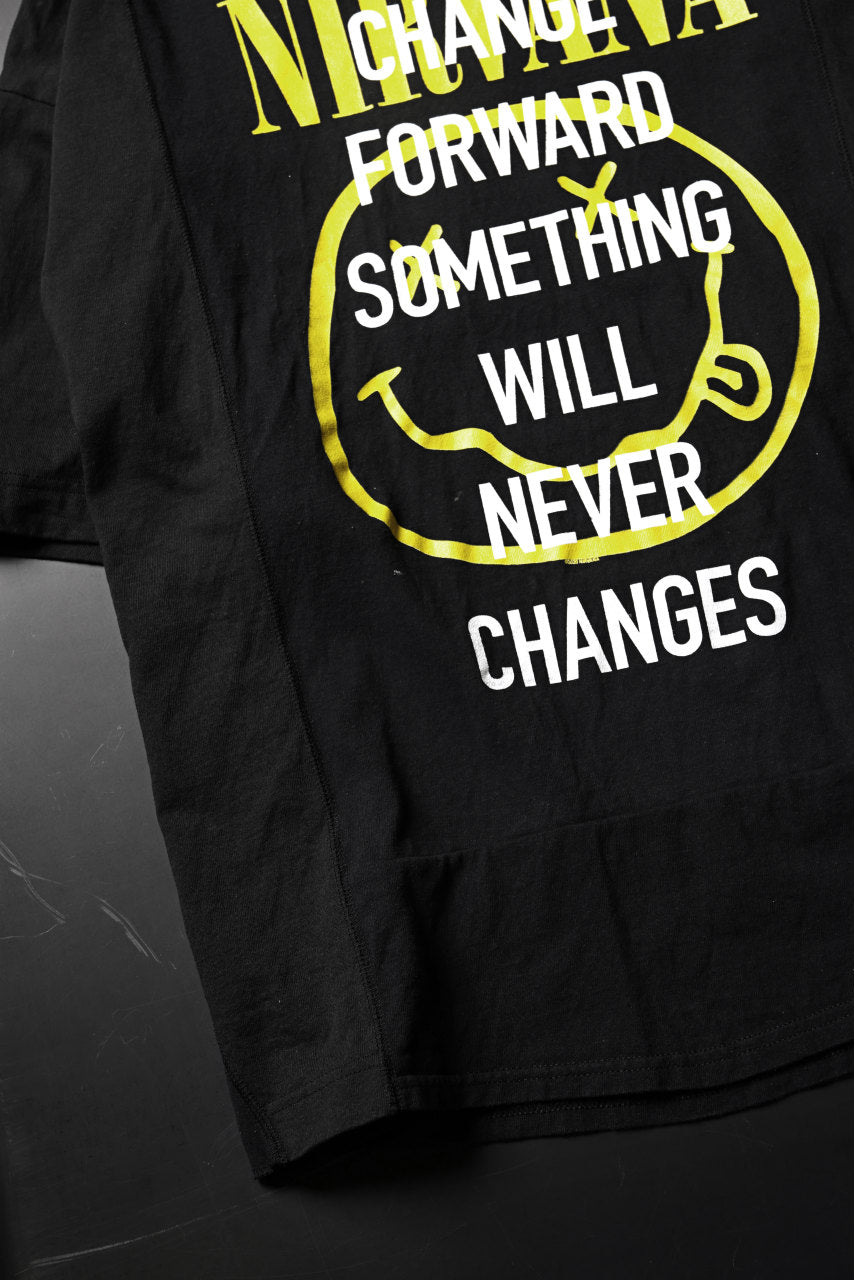 画像をギャラリービューアに読み込む, CHANGES VINTAGE REMAKE MULTI PANEL S/S TEE (BLACK #F)