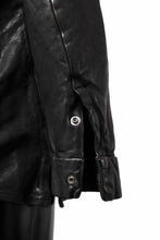 Load image into Gallery viewer, ISAMU KATAYAMA BACKLASH MARYAM LEATHER SHIRT JACKET / GARMENT DYED - ITALY DEER SKIN (BLACK)