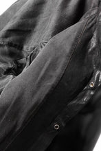 Load image into Gallery viewer, ISAMU KATAYAMA BACKLASH MARYAM LEATHER SHIRT JACKET / GARMENT DYED - ITALY DEER SKIN (BLACK)