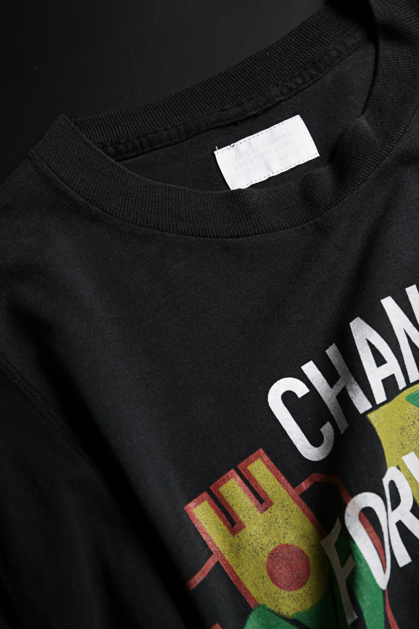 画像をギャラリービューアに読み込む, CHANGES VINTAGE REMAKE MULTI PANEL S/S TEE (BLACK #G)