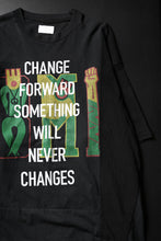 画像をギャラリービューアに読み込む, CHANGES VINTAGE REMAKE MULTI PANEL S/S TEE (BLACK #G)