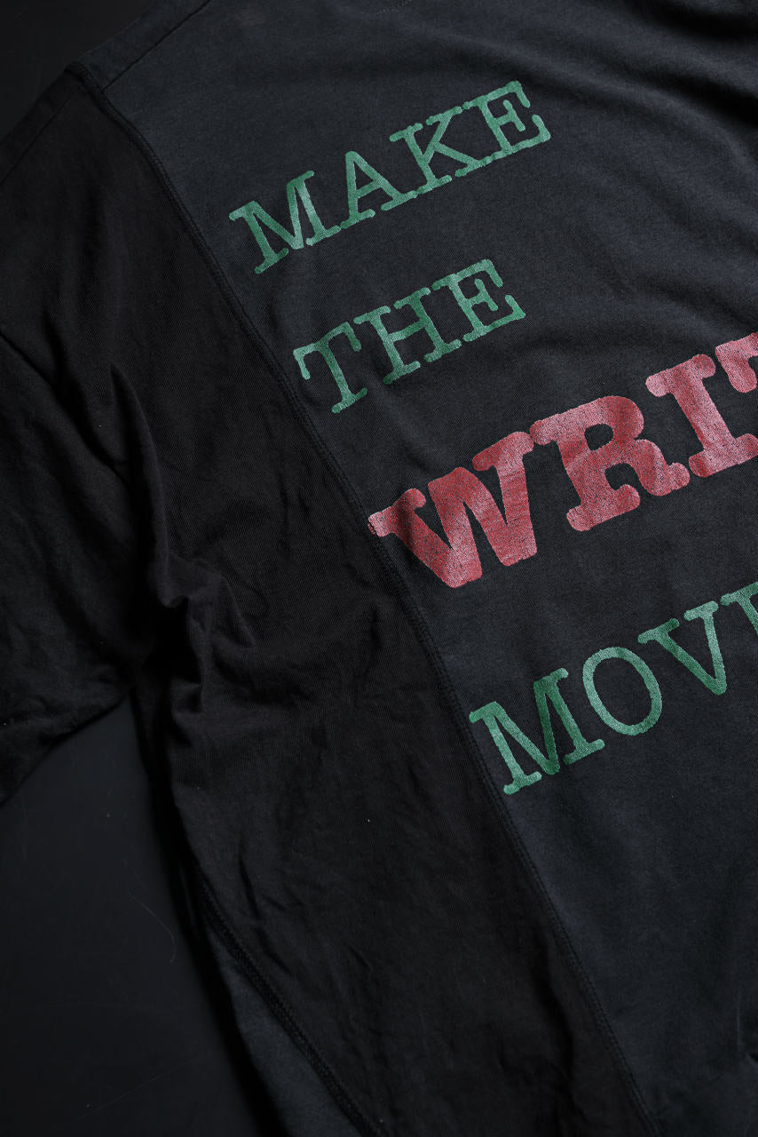 画像をギャラリービューアに読み込む, CHANGES VINTAGE REMAKE MULTI PANEL S/S TEE (BLACK #G)