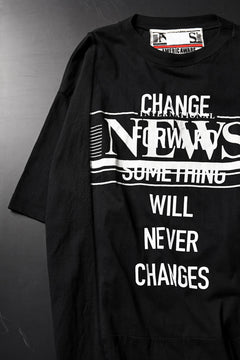 画像をギャラリービューアに読み込む, CHANGES VINTAGE REMAKE MULTI PANEL S/S TEE (BLACK #H)