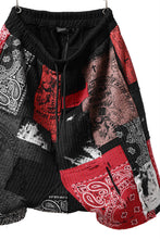 画像をギャラリービューアに読み込む, MASSIMO SABBADIN FULL BORO SARROUEL SHORTS (boro v1 red)