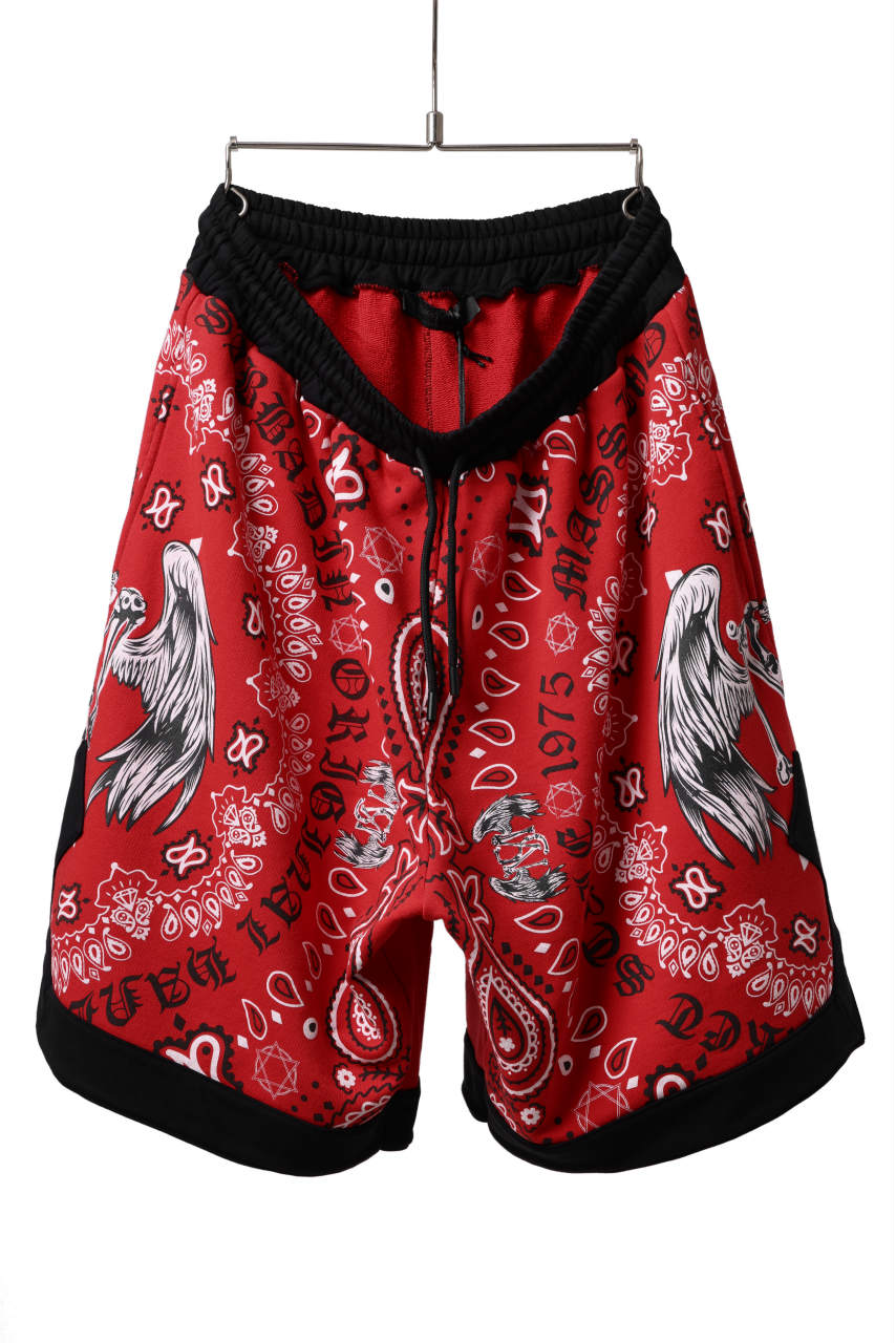画像をギャラリービューアに読み込む, MASSIMO SABBADIN BASKET BALL SHORTS wt. MS BANDANA (sban 3)