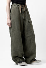 Load image into Gallery viewer, ISAMU KATAYAMA BACKLASH MILITARY TROUSERS / GARMENT NATURAL DYED LINEN CANVAS (KHAKI)