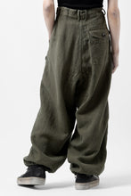 画像をギャラリービューアに読み込む, ISAMU KATAYAMA BACKLASH MILITARY TROUSERS / GARMENT NATURAL DYED LINEN CANVAS (KHAKI)