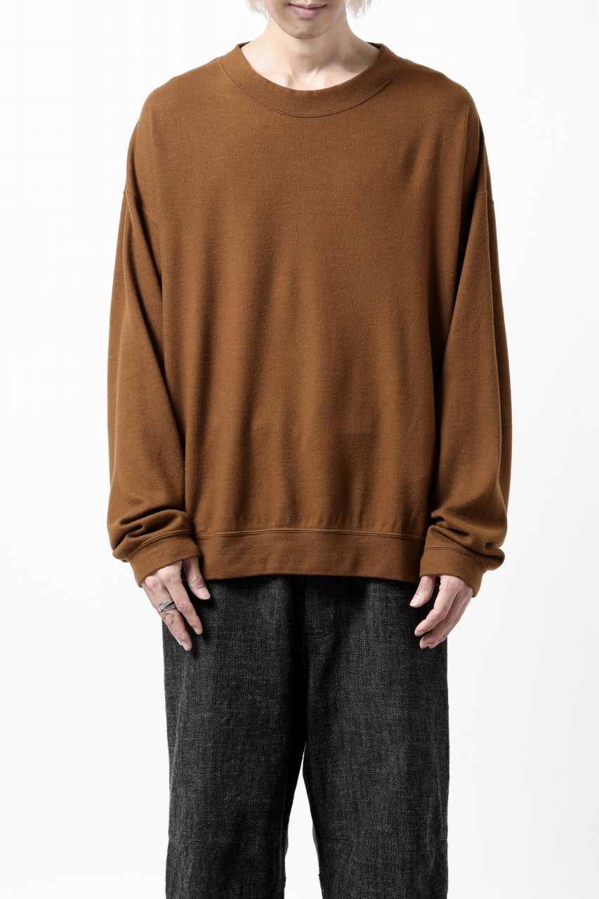 Load image into Gallery viewer, CAPERTICA MN-SWEAT TOP / SUPER 140s WASHABLE WOOL (CAMEL)