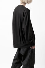 画像をギャラリービューアに読み込む, COLINA TUCK SWEAT TOP / SUPER 140s WASHABLE WOOL (EBONY)