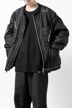 画像をギャラリービューアに読み込む, COLINA TUCK SWEAT TOP / SUPER 140s WASHABLE WOOL (EBONY)