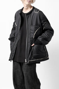 画像をギャラリービューアに読み込む, COLINA TUCK SWEAT TOP / SUPER 140s WASHABLE WOOL (EBONY)