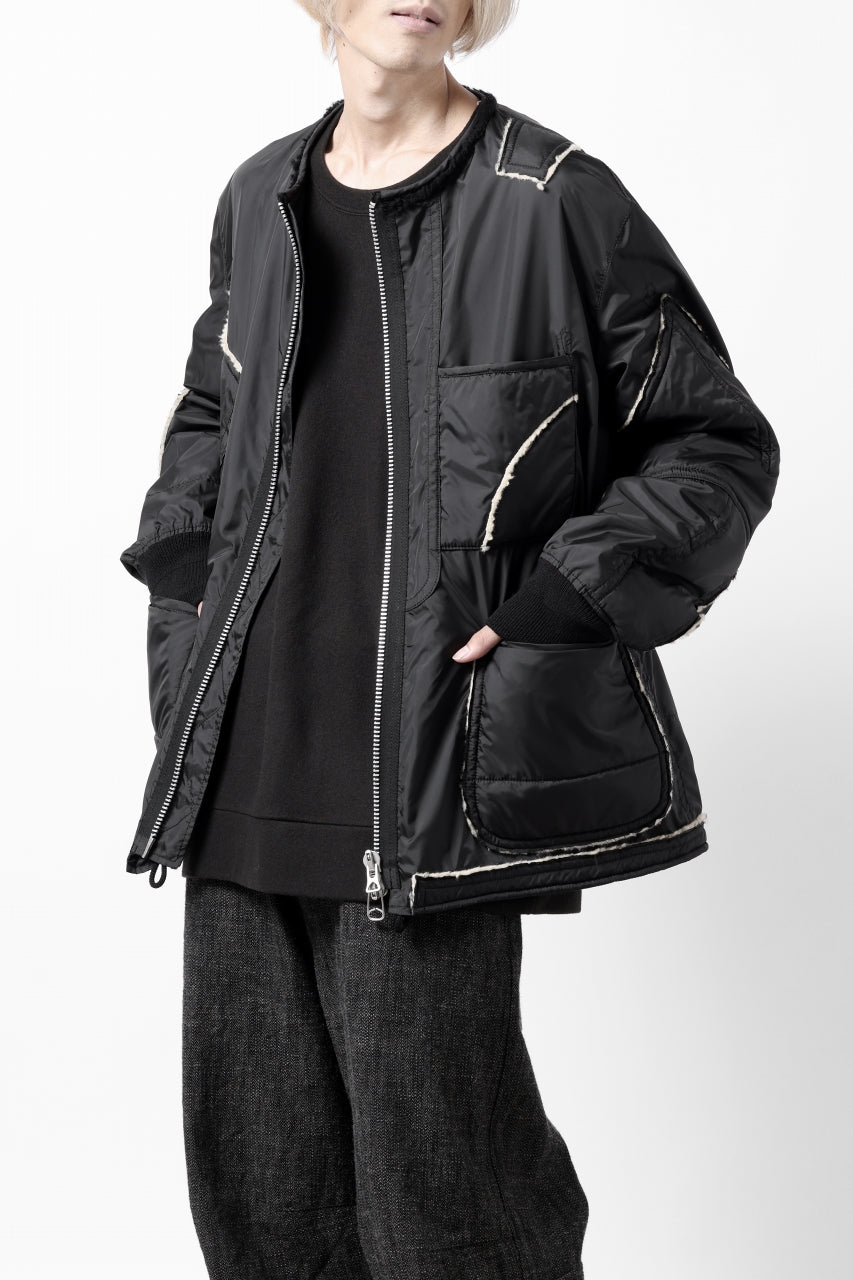 画像をギャラリービューアに読み込む, COLINA TUCK SWEAT TOP / SUPER 140s WASHABLE WOOL (EBONY)