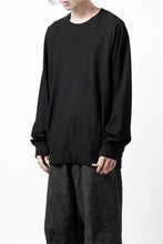 画像をギャラリービューアに読み込む, COLINA TUCK SWEAT TOP / SUPER 140s WASHABLE WOOL (BLACK)