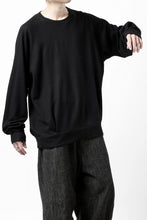 画像をギャラリービューアに読み込む, COLINA TUCK SWEAT TOP / SUPER 140s WASHABLE WOOL (BLACK)