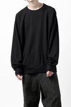 画像をギャラリービューアに読み込む, COLINA TUCK SWEAT TOP / SUPER 140s WASHABLE WOOL (BLACK)