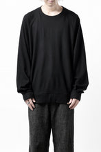 画像をギャラリービューアに読み込む, COLINA TUCK SWEAT TOP / SUPER 140s WASHABLE WOOL (BLACK)