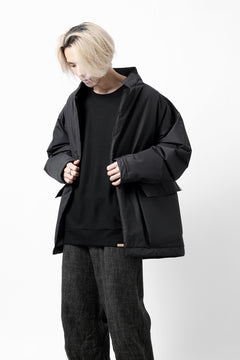 画像をギャラリービューアに読み込む, COLINA TUCK SWEAT TOP / SUPER 140s WASHABLE WOOL (BLACK)