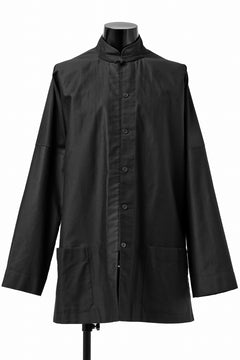 画像をギャラリービューアに読み込む, Y&#39;s CHINA SHIRT / COTTON TWILL (BLACK)