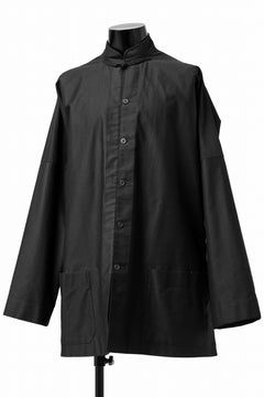 画像をギャラリービューアに読み込む, Y&#39;s CHINA SHIRT / COTTON TWILL (BLACK)