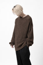 Load image into Gallery viewer, CAPERTICA HEAVY KNIT SWEATER TOP / BABY ALPACA (MIX BROWN)