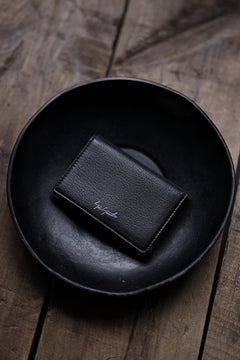 画像をギャラリービューアに読み込む, discord Yohji Yamamoto Card Holder / Shrink Cow Skin Leather (BLACK)