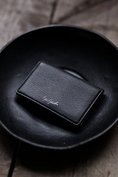 画像をギャラリービューアに読み込む, discord Yohji Yamamoto Card Holder / Shrink Cow Skin Leather (BLACK)