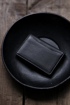 画像をギャラリービューアに読み込む, discord Yohji Yamamoto Card Holder / Shrink Cow Skin Leather (BLACK)