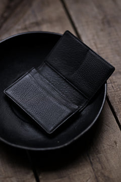 画像をギャラリービューアに読み込む, discord Yohji Yamamoto Card Holder / Shrink Cow Skin Leather (BLACK)