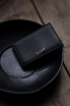 画像をギャラリービューアに読み込む, discord Yohji Yamamoto Card Holder / Shrink Cow Skin Leather (BLACK)