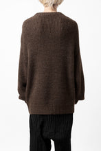 Load image into Gallery viewer, CAPERTICA HEAVY KNIT SWEATER TOP / BABY ALPACA (MIX BROWN)