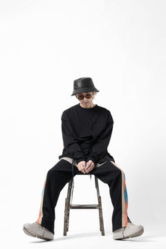 画像をギャラリービューアに読み込む, FACETASM ASSYMETRICAL BELTED LS TOP (BLACK)