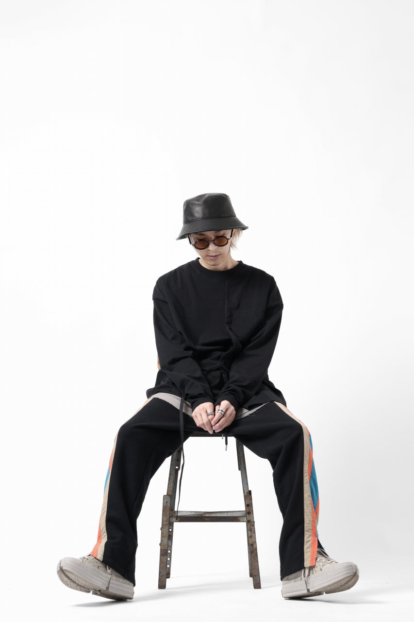 画像をギャラリービューアに読み込む, FACETASM ASSYMETRICAL BELTED LS TOP (BLACK)