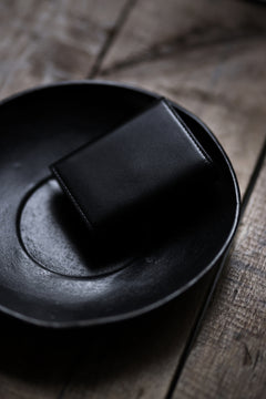 画像をギャラリービューアに読み込む, discord Yohji Yamamoto Tri Folded Compact Wallet / Smooth Cow Skin Leather (BLACK)