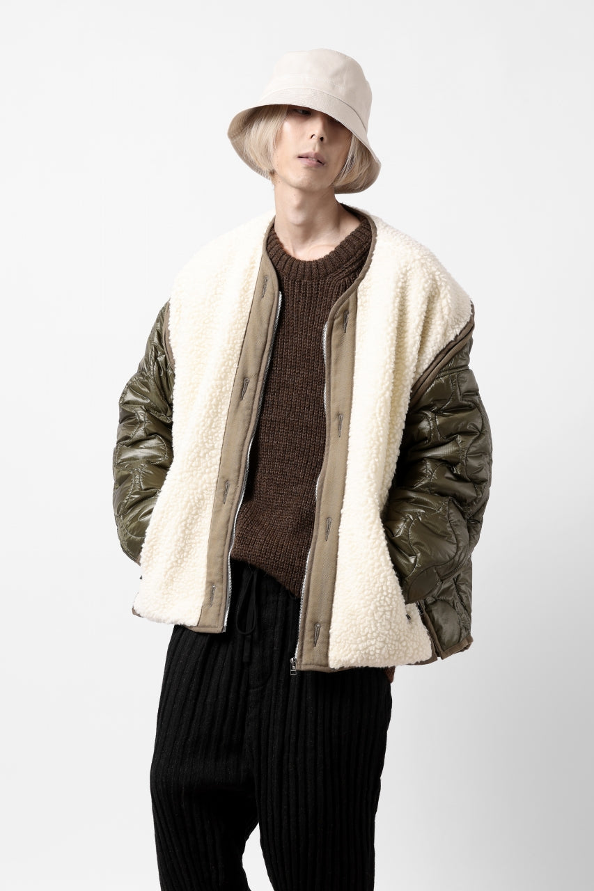 Load image into Gallery viewer, CAPERTICA HEAVY KNIT SWEATER TOP / BABY ALPACA (MIX BROWN)