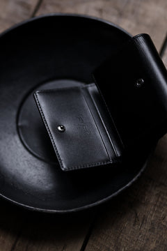 画像をギャラリービューアに読み込む, discord Yohji Yamamoto Tri Folded Compact Wallet / Smooth Cow Skin Leather (BLACK)