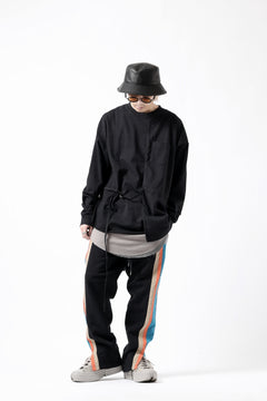 画像をギャラリービューアに読み込む, FACETASM ASSYMETRICAL BELTED LS TOP (BLACK)
