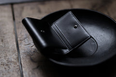 画像をギャラリービューアに読み込む, discord Yohji Yamamoto Tri Folded Compact Wallet / Smooth Cow Skin Leather (BLACK)
