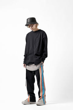 画像をギャラリービューアに読み込む, FACETASM ASSYMETRICAL BELTED LS TOP (BLACK)