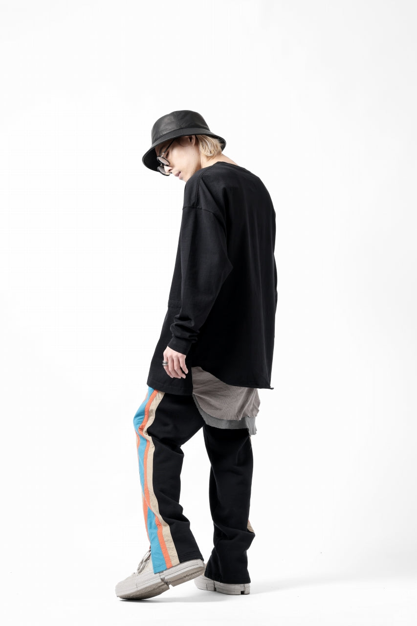 画像をギャラリービューアに読み込む, FACETASM ASSYMETRICAL BELTED LS TOP (BLACK)