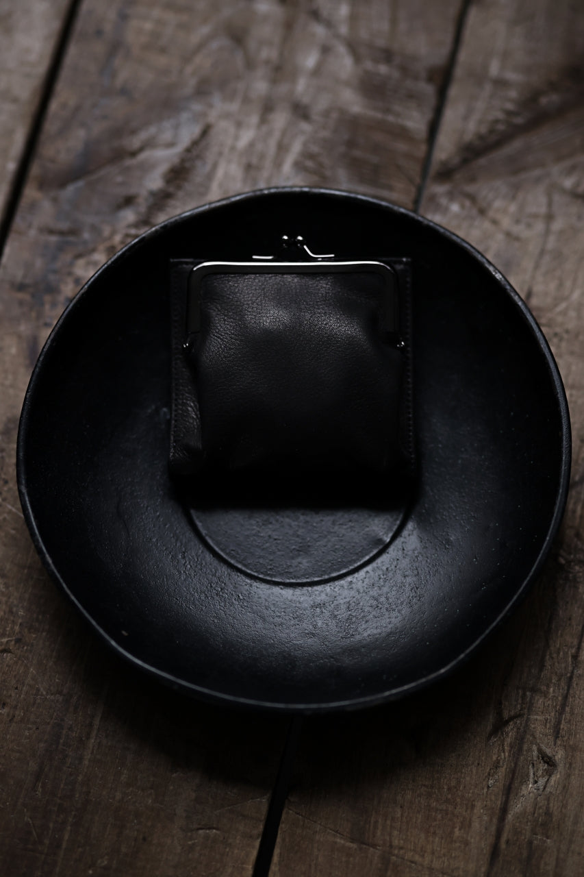 画像をギャラリービューアに読み込む, discord Yohji Yamamoto Clasp Wallet / Cow Skin Leather (BLACK)