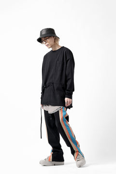 画像をギャラリービューアに読み込む, FACETASM ASSYMETRICAL BELTED LS TOP (BLACK)
