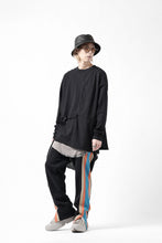 画像をギャラリービューアに読み込む, FACETASM ASSYMETRICAL BELTED LS TOP (BLACK)