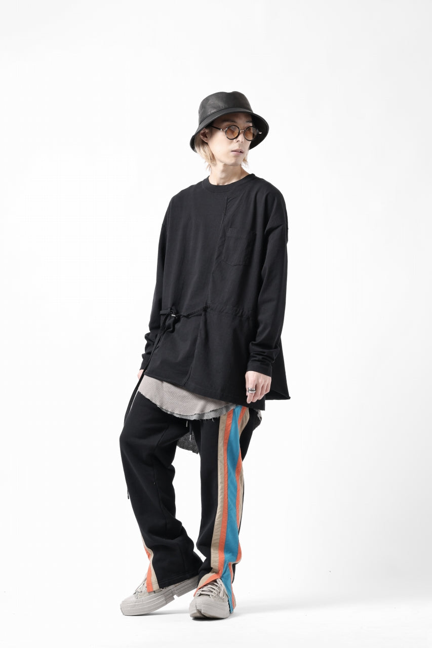 画像をギャラリービューアに読み込む, FACETASM ASSYMETRICAL BELTED LS TOP (BLACK)