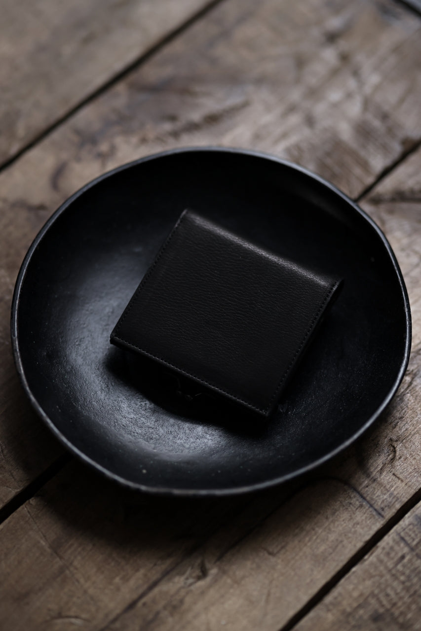 画像をギャラリービューアに読み込む, discord Yohji Yamamoto Clasp Wallet / Cow Skin Leather (BLACK)