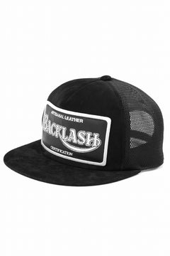 Load image into Gallery viewer, ISAMU KATAYAMA BACKLASH KANGAROO SUEDE MESH CAP (BLACK)